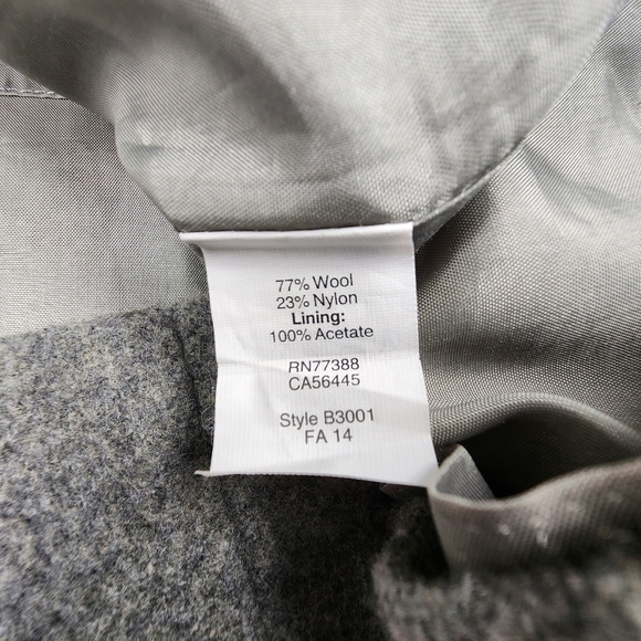 Madewell Gray Wool Blend Turnout Skirt Size 8 - Picture 8 of 12